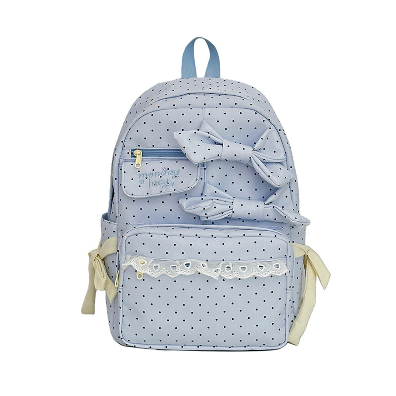 Cute Bow-Embellished School Backpack Stornfield