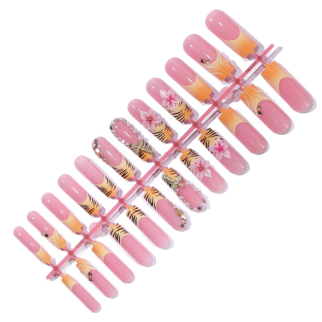 Exotic Floral Nail Art Enhancements Stornfield