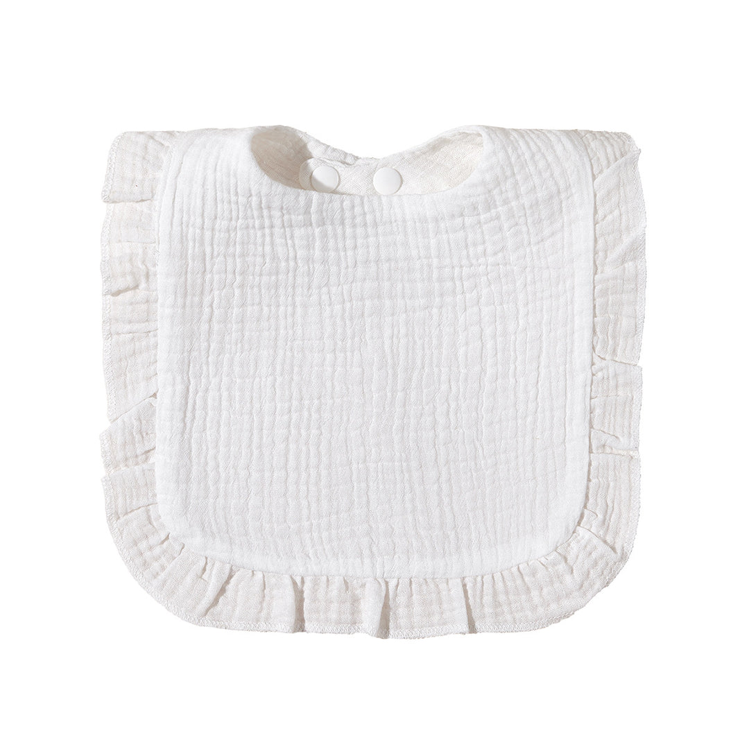 Soft Ruffled Muslin Baby Bib Stornfield