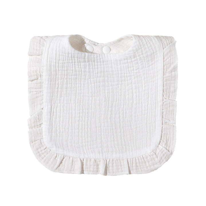 Soft Ruffled Muslin Baby Bib Stornfield