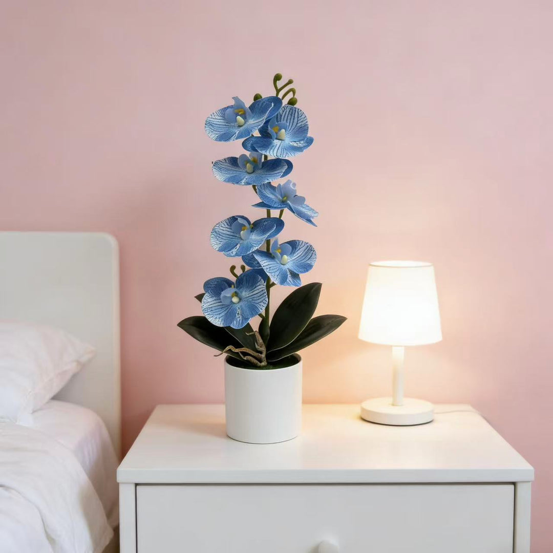 Lifelike Decorative Orchid Plant for Indoor Display
