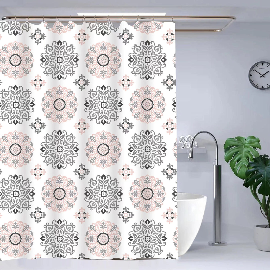 Elegant Floral Shower Curtain Stornfield
