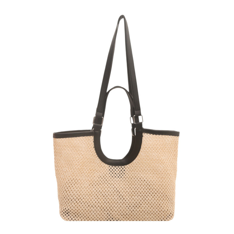 Woven Straw Tote Bag