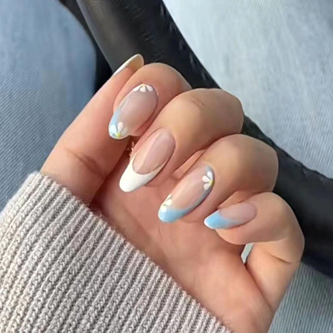 Artistic Floral Accent Nail Art