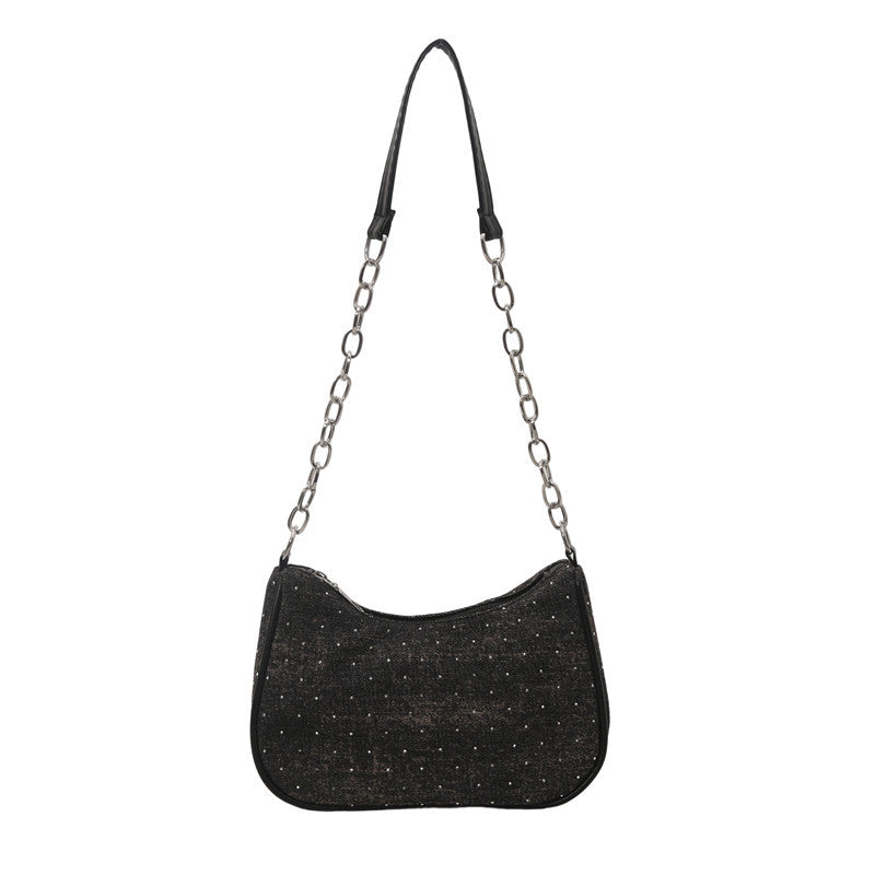 Stylish Chain-Handled Hobo Bag Stornfield