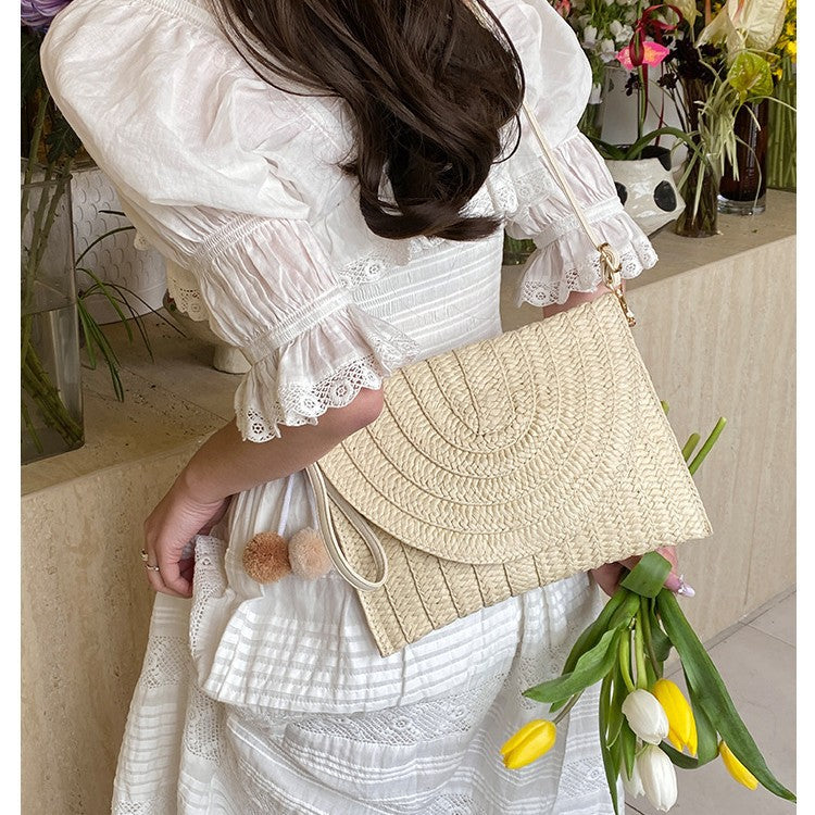 Handcrafted Shoulder Bag Made of Woven Material Stornfield