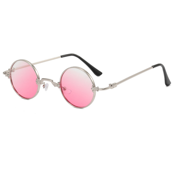 Ladies fashionable round glasses with high-quality metal frame and flexible temples Stornfield