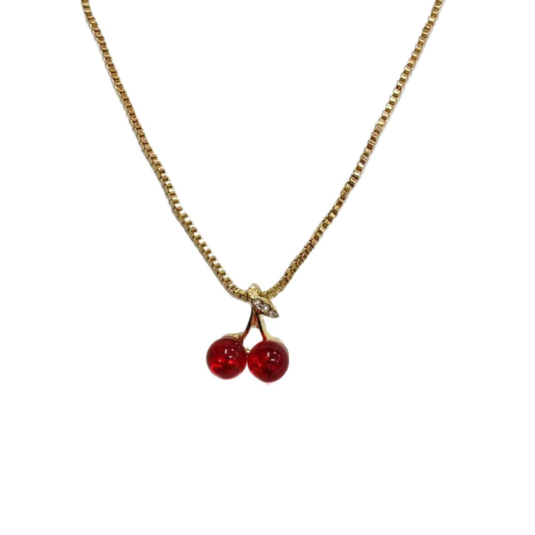 Elegantly Charming Cherry Pendant Necklace Stornfield