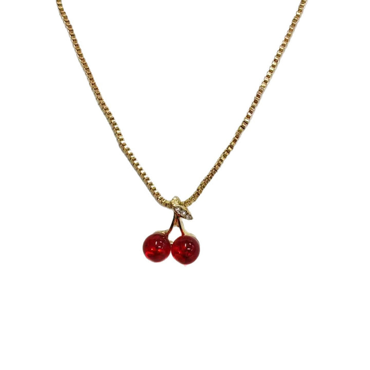 Elegantly Charming Cherry Pendant Necklace Stornfield