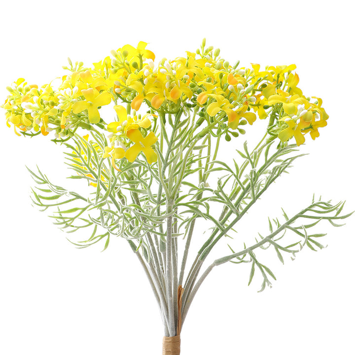 Decorative artificial flower arrangement