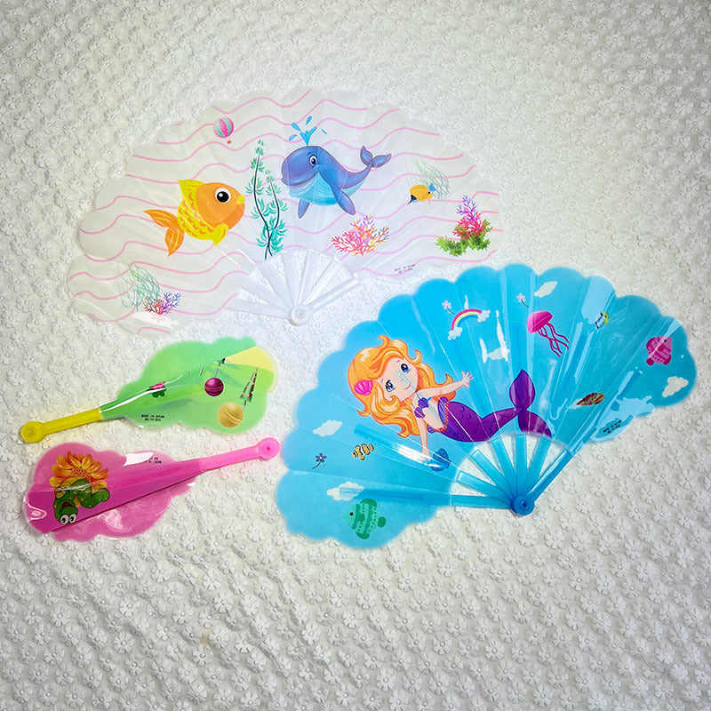 Ladies colorful folding fan Stornfield
