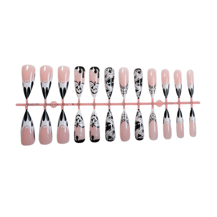 Creative Halloween Nail Art Set with Ghost and Spider Designs Stornfield