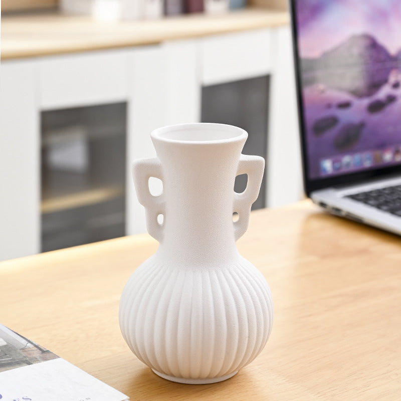 Textured Decorative Ceramic Flower Vase Stornfeild