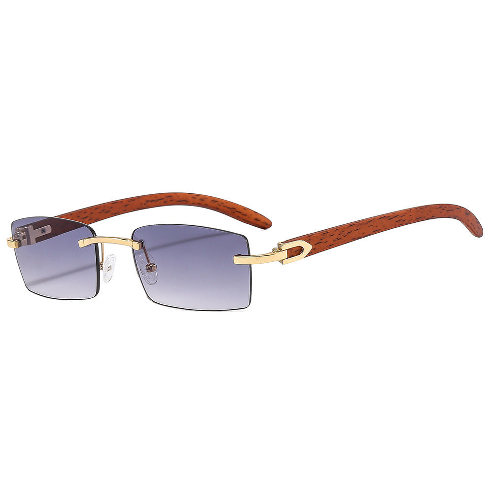 Stylish Wooden-Handled Square Sunglasses Stornfield