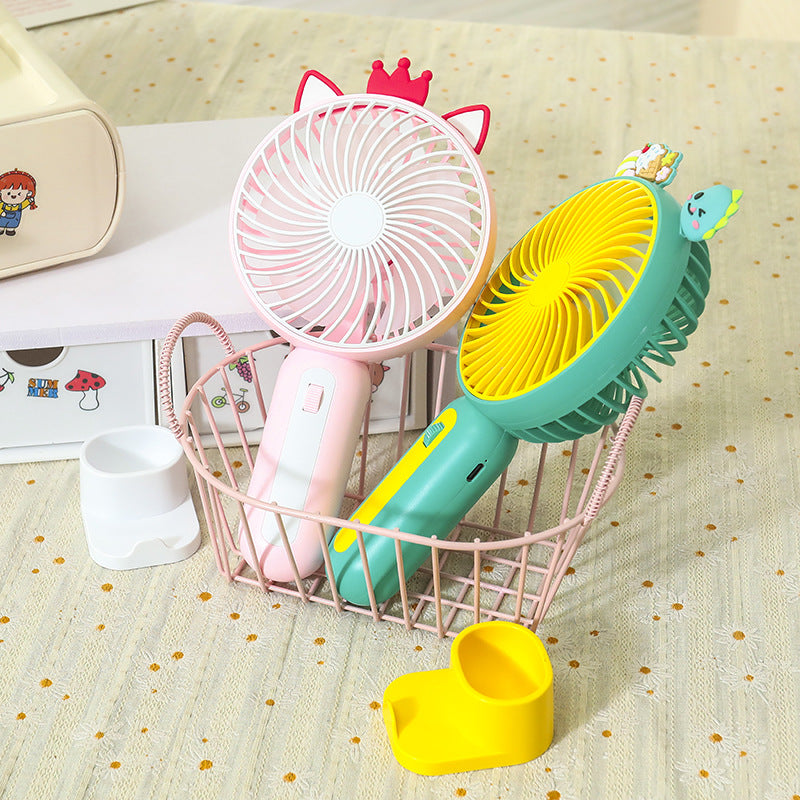 Women's Portable Hand Fan with Playful Animal Design Stornfield