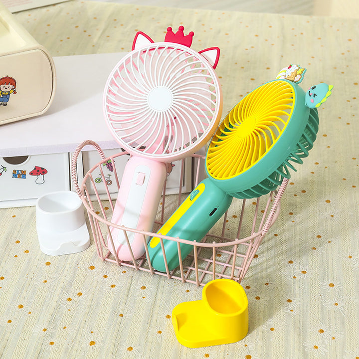 Women's Portable Hand Fan with Playful Animal Design Stornfield