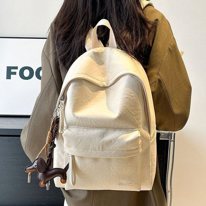 Casual Leather Backpack Stornfield