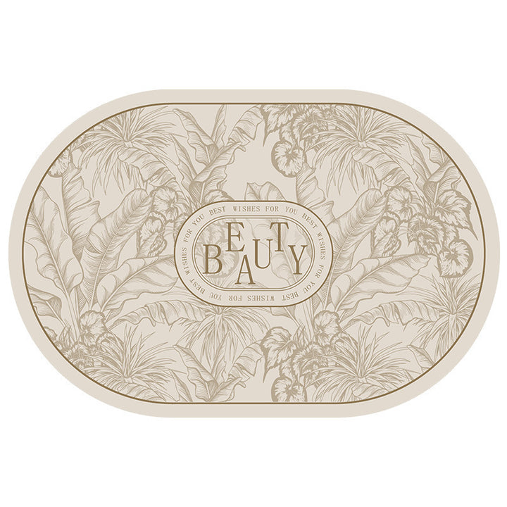 Decorative Oval Indoor Mat for Home