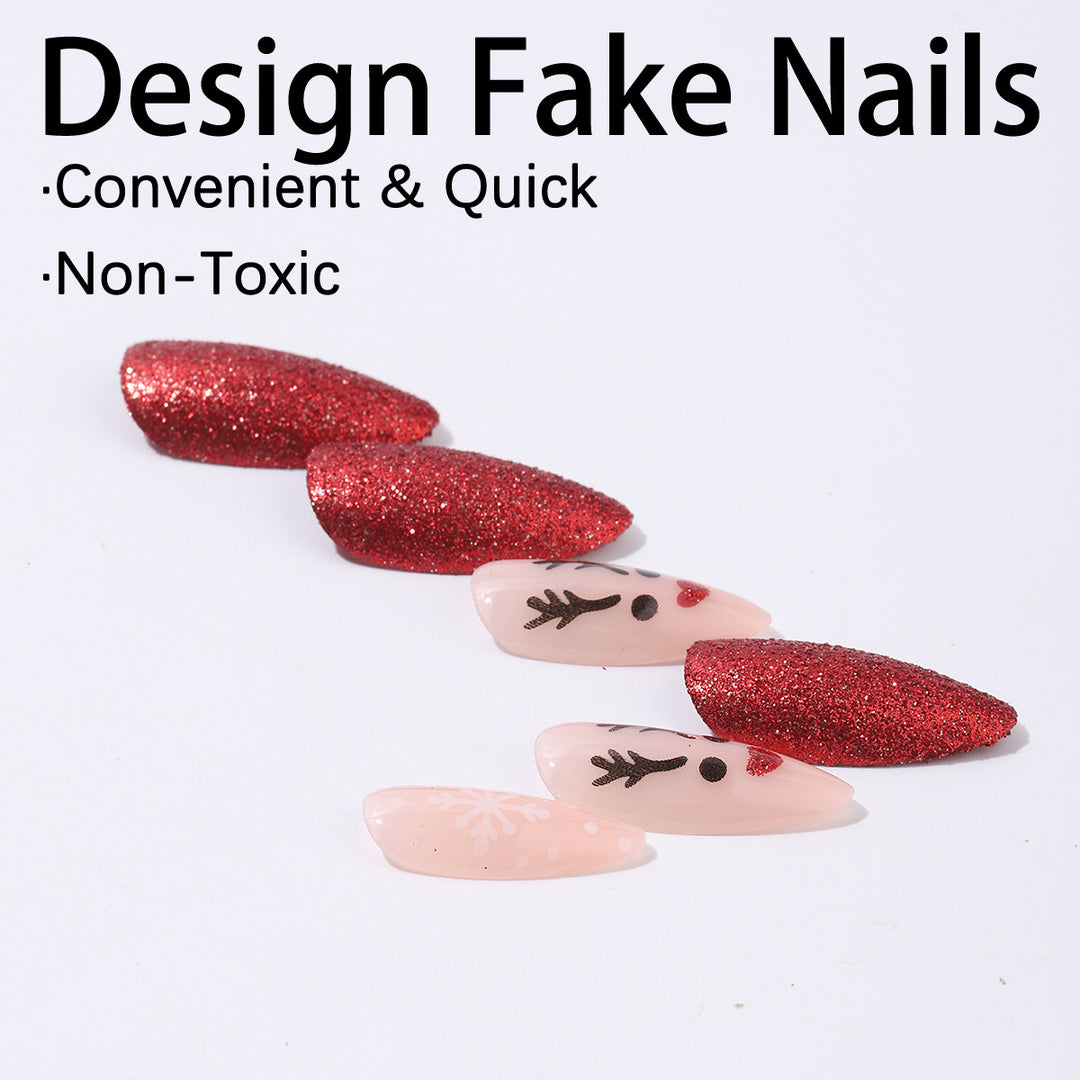 Creative Nail Art Kit with Sparkling Glitter and Festive Designs Stornfield