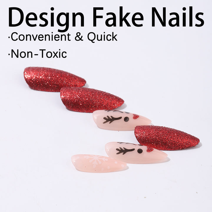 Creative Nail Art Kit with Sparkling Glitter and Festive Designs Stornfield