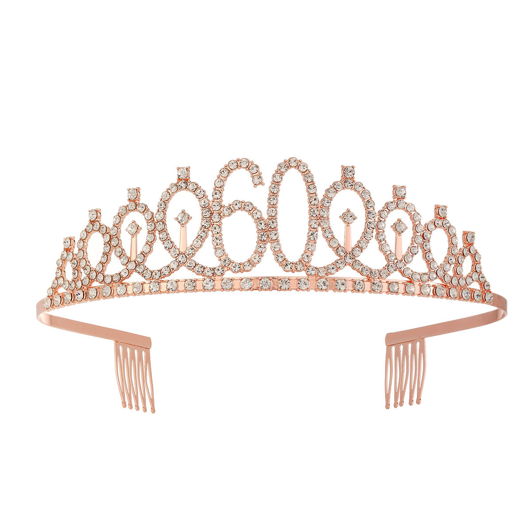 Women's Crystal-Embellished Tiara with Elegant Design Stornfield