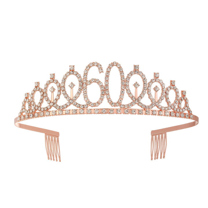 Women's Crystal-Embellished Tiara with Elegant Design Stornfield