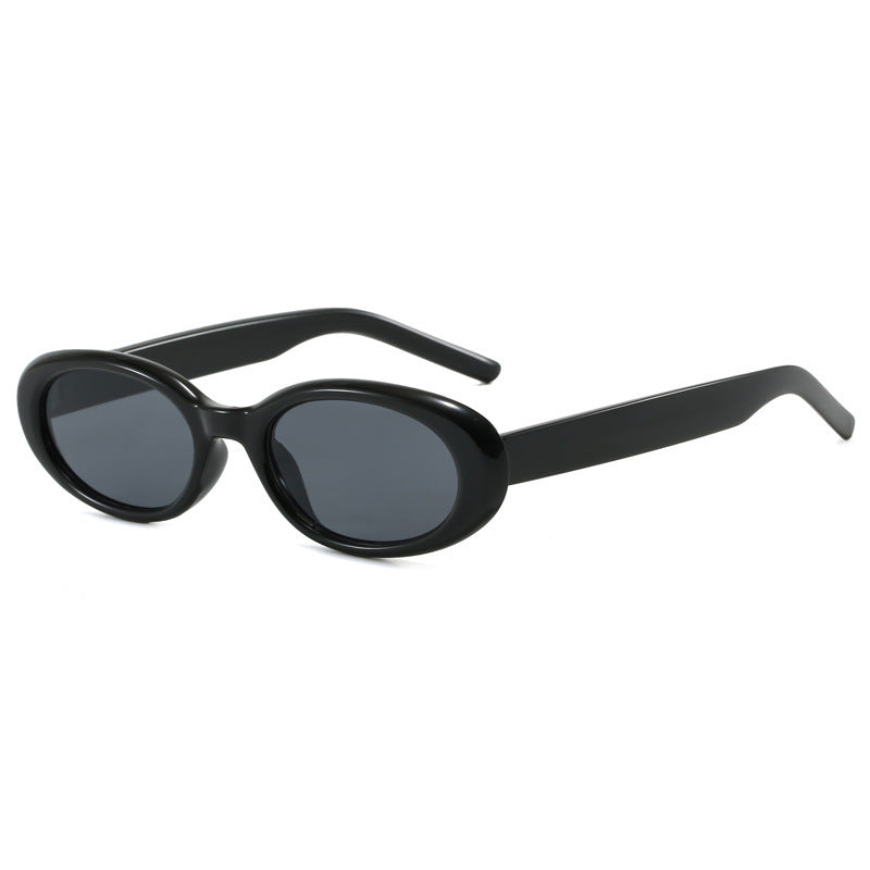 Women's oval sunglasses with transparent effect and UV protection Stornfield
