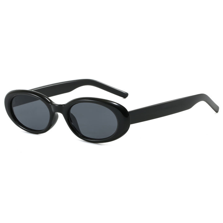 Women's oval sunglasses with transparent effect and UV protection Stornfield