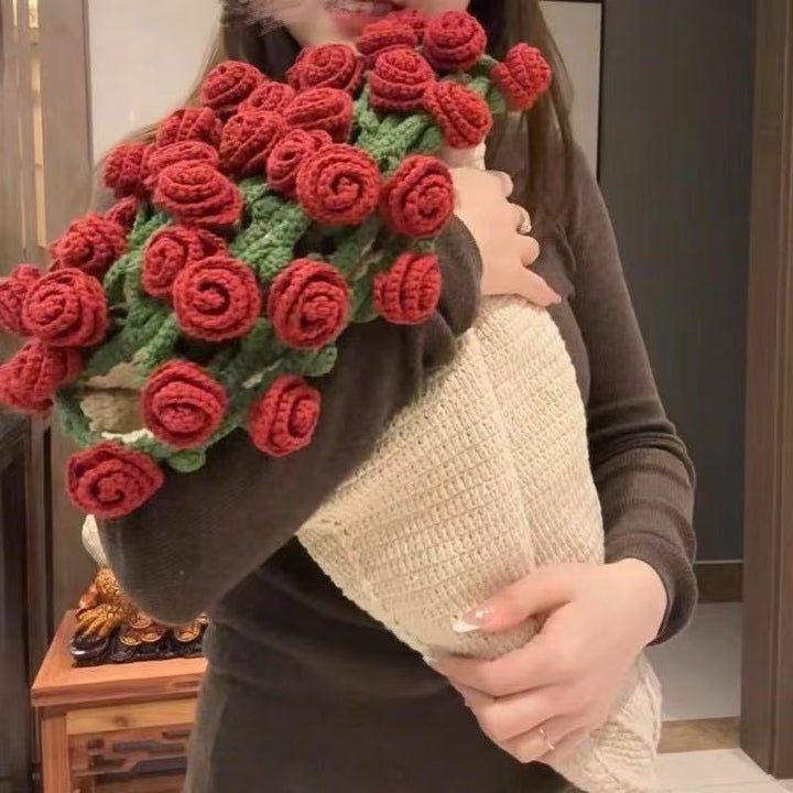 Decorative Floral Knit