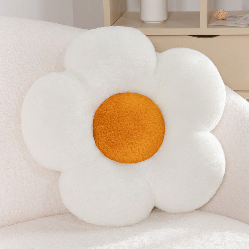 Plush seat cushion in flower shape Stornfield