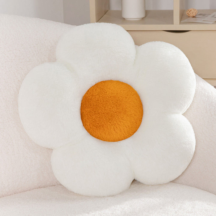 Plush seat cushion in flower shape Stornfield