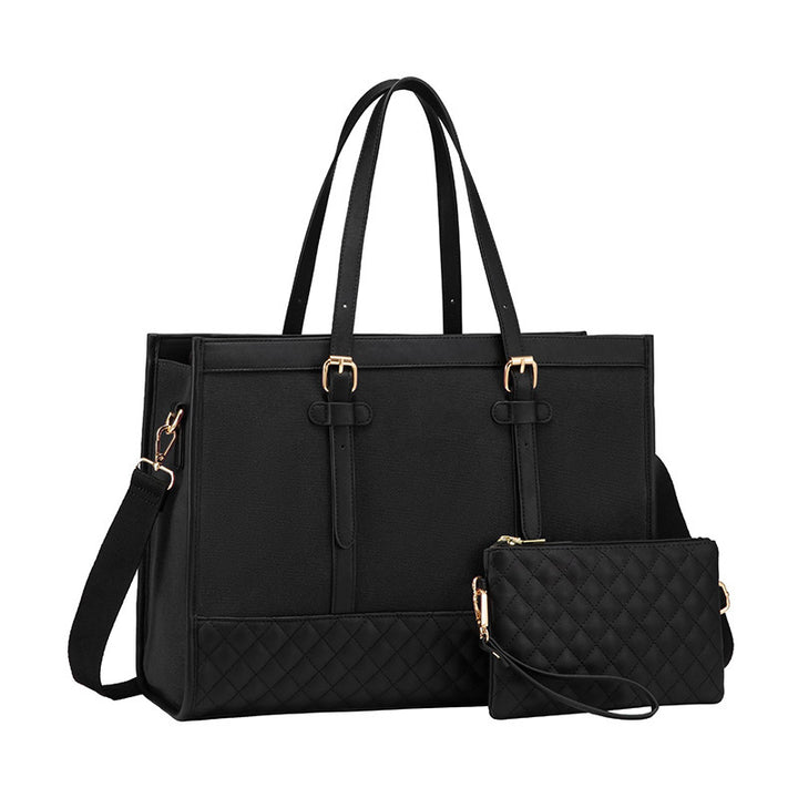 Elegant Tote Bag with Removable Cosmetic Pouch Stornfield