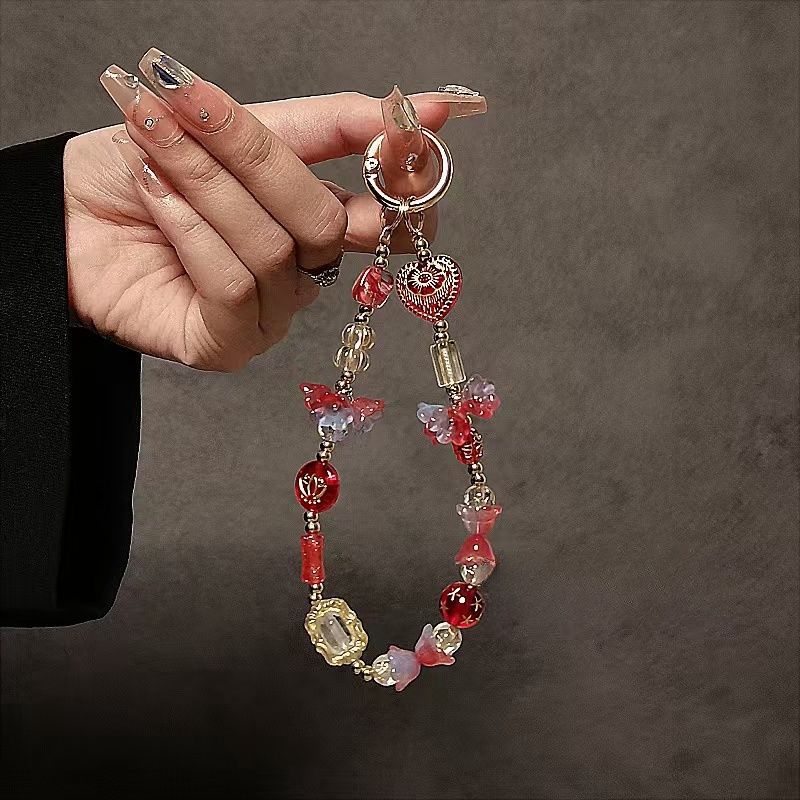 Decorative Bead Charm Keychain Holder Stornfield