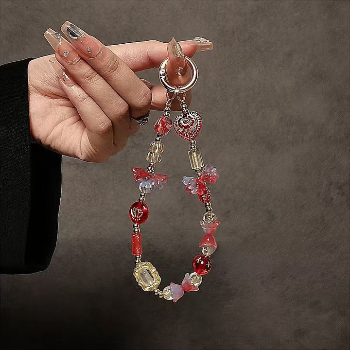 Decorative Bead Charm Keychain Holder Stornfield