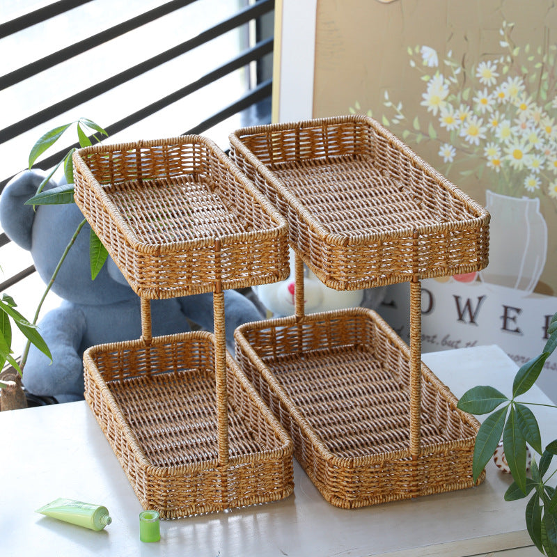 Unisex two-level storage basket Stornfield
