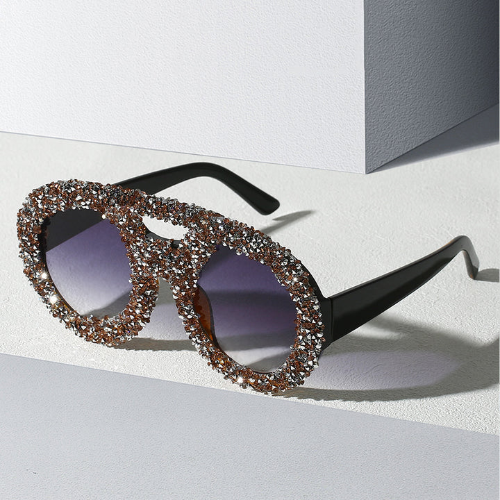 Women's fashionable sunglasses with glamorous rhinestone frame Stornfield