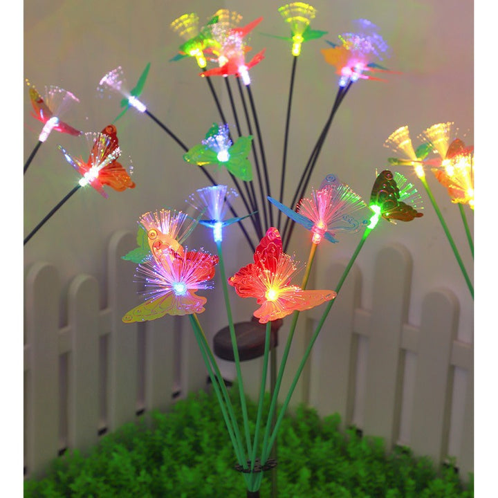 Decorative LED Fiber Optic Flower Stakes Bouquet Stornfield