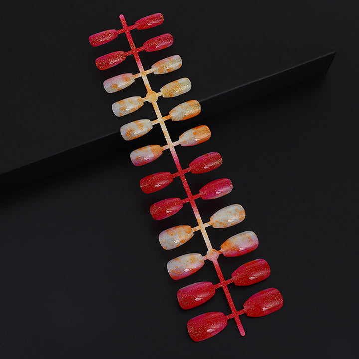 Luxury glitter design artificial nails Stornfield