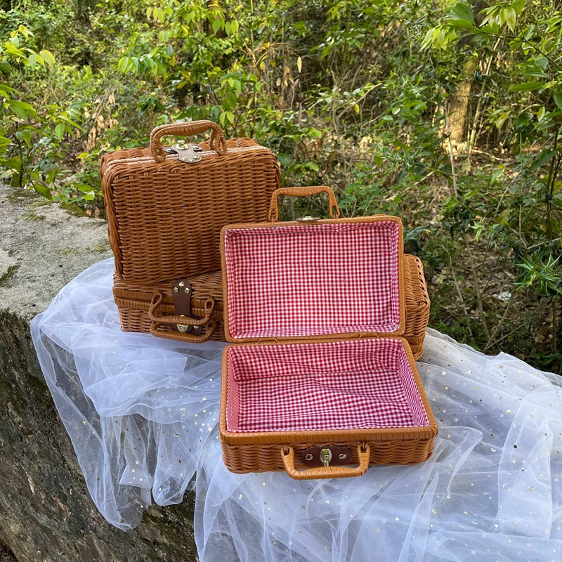 Women braided cosmetic and storage case Stornfield