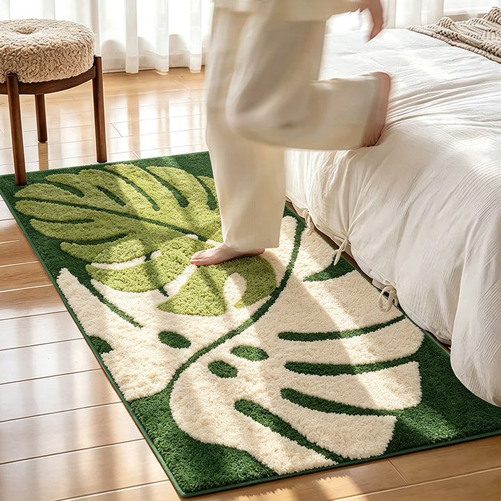 Leaf Pattern Area Rug for Home Decor