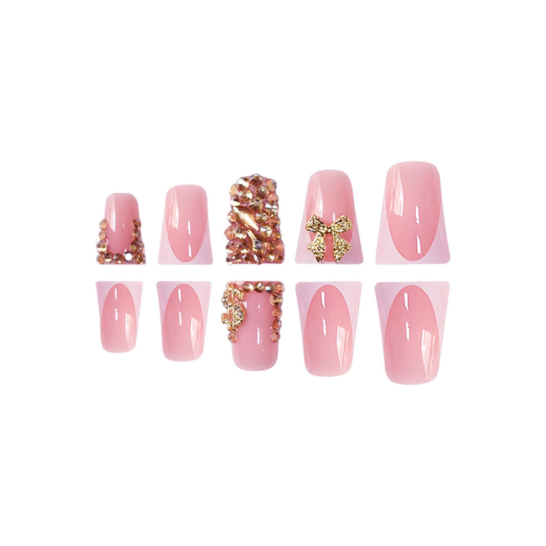 Decorative Long Press-On Nail Set Stornfield