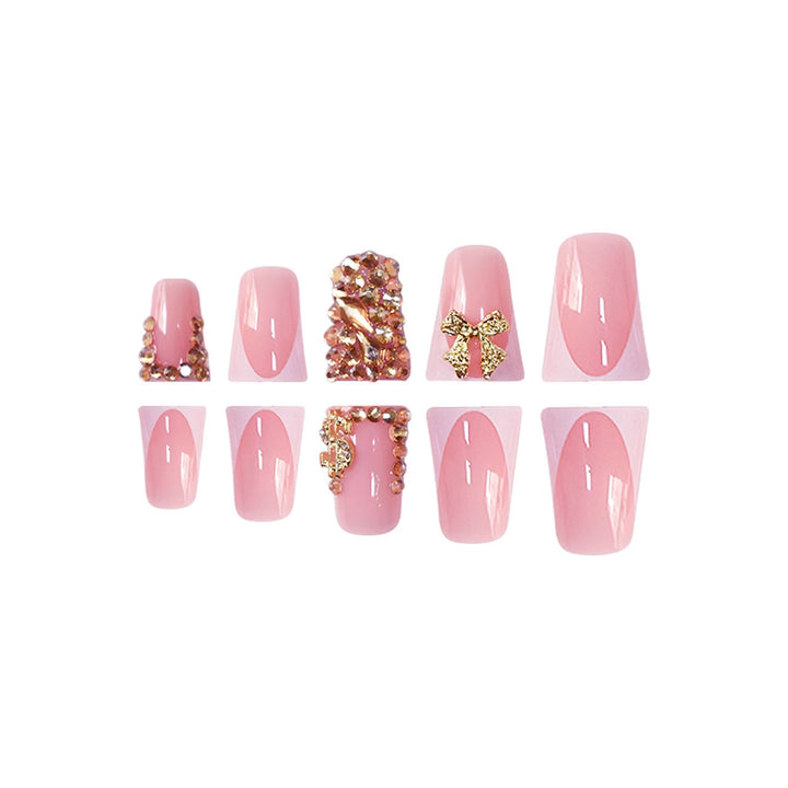 Decorative Long Press-On Nail Set Stornfield