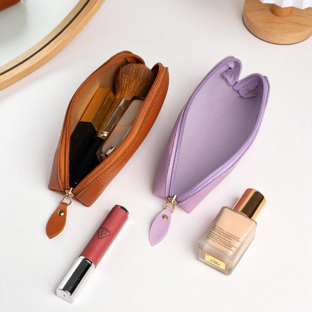 Premium Leather Zippered Pencil Case Stornfield