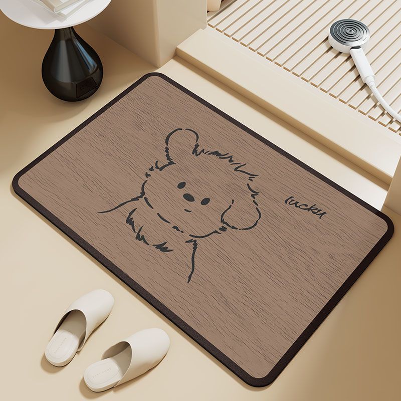 3D Butterfly Pattern Bath Mat