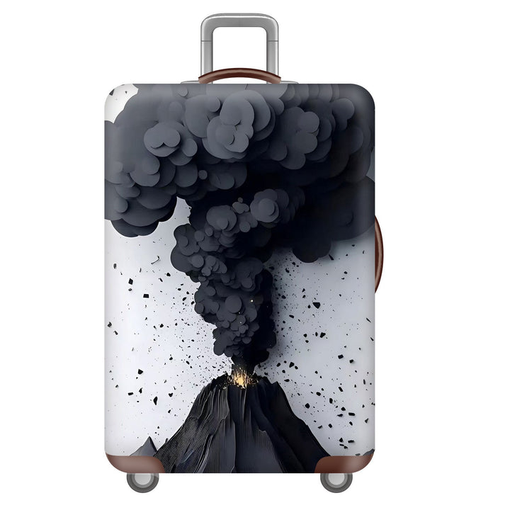 Unisex nan robust Hart shell trolley with lion portrait motif print, shock-resistant ABS polycarbonate shell, multi-wheeled chassis and TSA security lock Stornfield