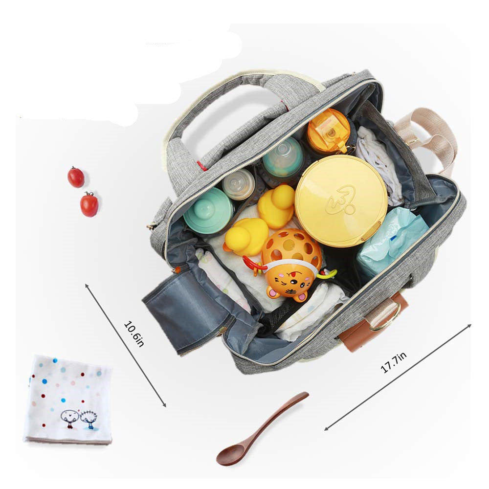 Ladies diaper bag with integrated changing mat Stornfield