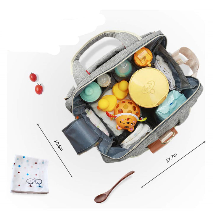 Ladies diaper bag with integrated changing mat Stornfield