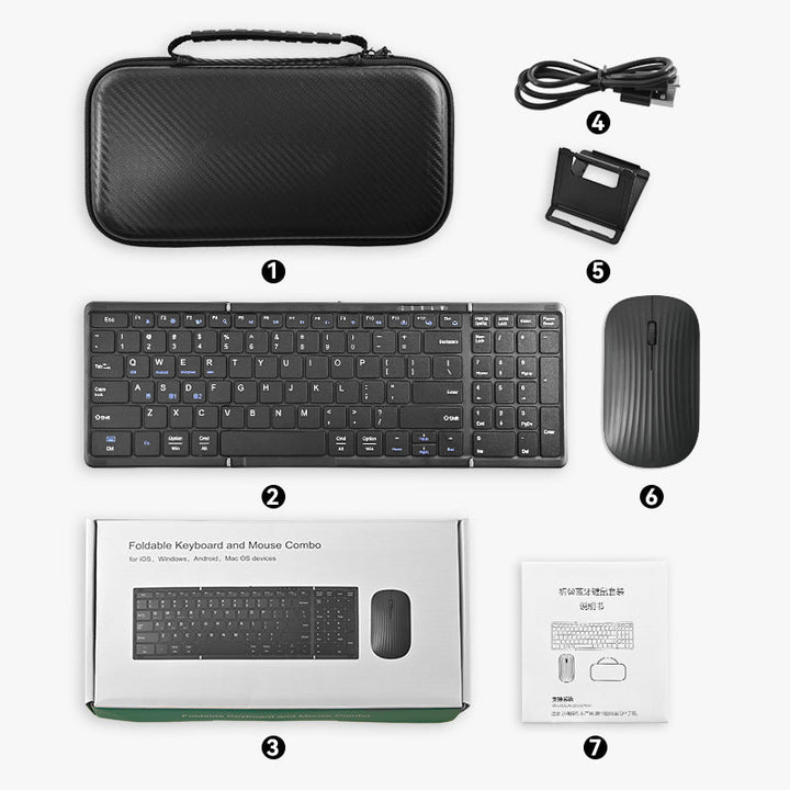 Portable Wireless Keyboard and Mouse Set Stornfield