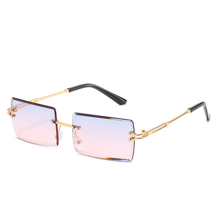 Women's stylish sunglasses with unique rectangular frame and sparkling details Stornfield