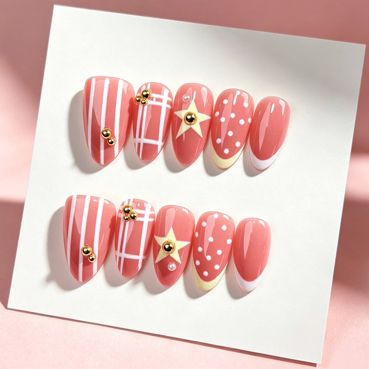 Decorative Nail Art Press-On Set 1790746018